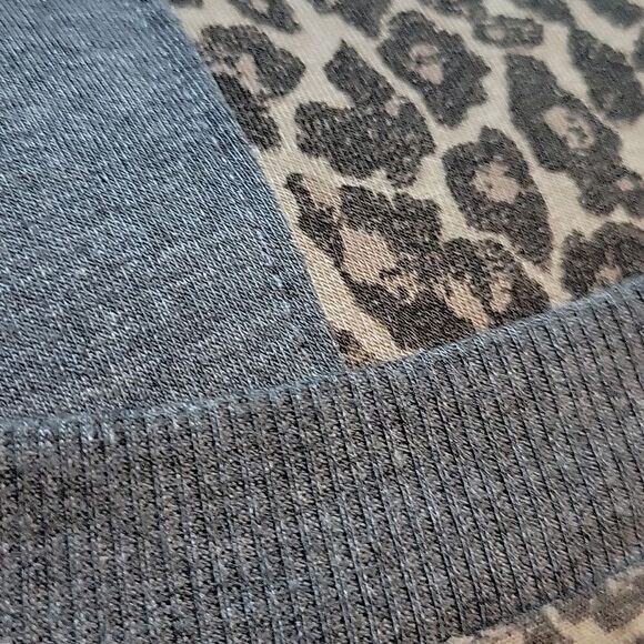 NEW SPLENDID 3X SOFT COZY PAJAMAS TAN GRAY NEUTRAL LEOPARD LOUNGE PJ SET NWT - Picture 3 of 4